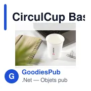 Gobelet réutilisable personnalisable CirculCup Basic 280 ml avec logo - Miniature 4