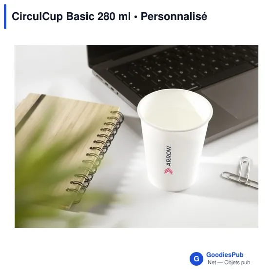 Gobelet réutilisable personnalisable CirculCup Basic 280 ml avec logo - Image 4