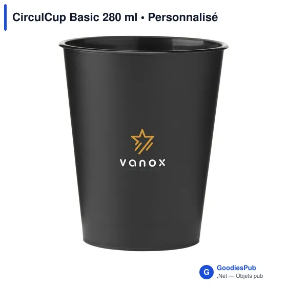 Gobelet réutilisable personnalisable CirculCup Basic 280 ml avec logo - Image 5