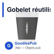 Gobelet réutilisable personnalisable CirculCup Basic 280 ml avec logo - Miniature 9