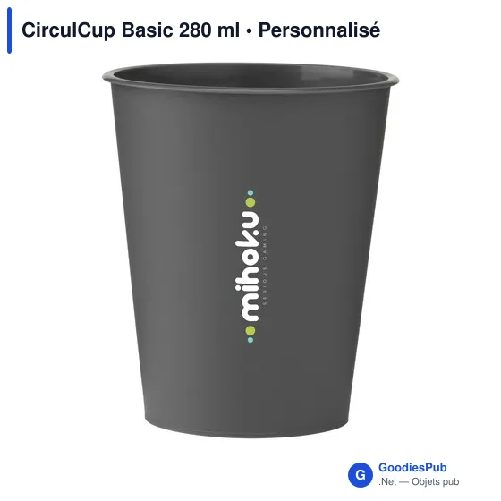 Gobelet réutilisable personnalisable CirculCup Basic 280 ml avec logo - Image 9