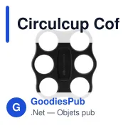 Plateau à gobelets personnalisable Circulcup pour 6 tasses - Circulwareavec logo - Miniature 4