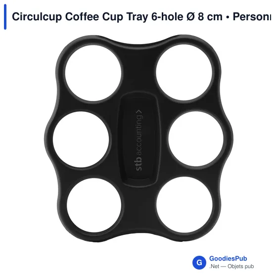 Plateau à gobelets personnalisable Circulcup pour 6 tasses - Circulwareavec logo - Image 4