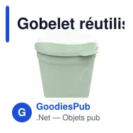 Gobelet réutilisable personnalisable CirculCup Lid 200 ml avec logo - Miniature 1