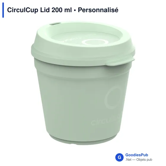 Gobelet réutilisable personnalisable CirculCup Lid 200 ml avec logo - Image 1