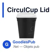 Gobelet réutilisable personnalisable CirculCup Lid 300 ml avec logo - Miniature 1