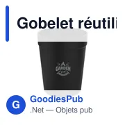 Gobelet réutilisable personnalisable CirculCup Lid 300 ml avec logo - Miniature 2