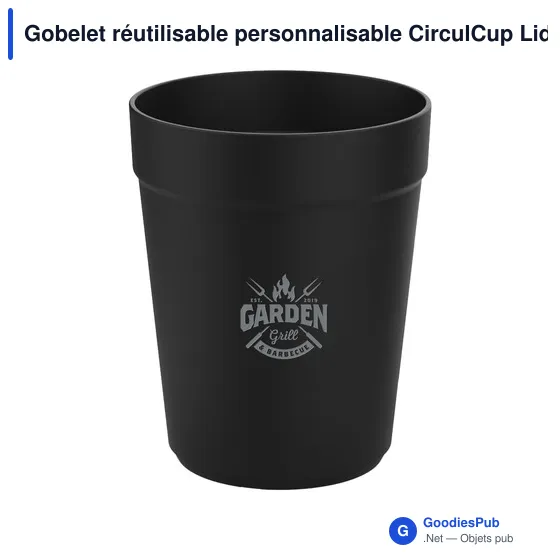 Gobelet réutilisable personnalisable CirculCup Lid 300 ml avec logo - Image 2