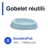 Gobelet réutilisable personnalisable CirculCup Lid 300 ml avec logo - Miniature 11