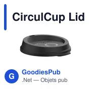Gobelet réutilisable personnalisable CirculCup Lid 300 ml avec logo - Miniature 4