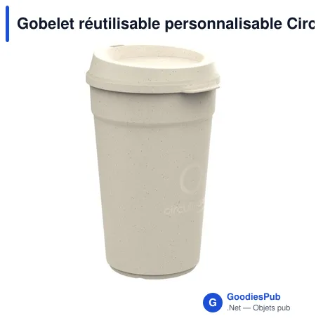 Gobelet réutilisable personnalisable CirculCup Lid 400 ml avec logo