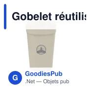 Gobelet réutilisable personnalisable CirculCup Lid 400 ml avec logo - Miniature 2