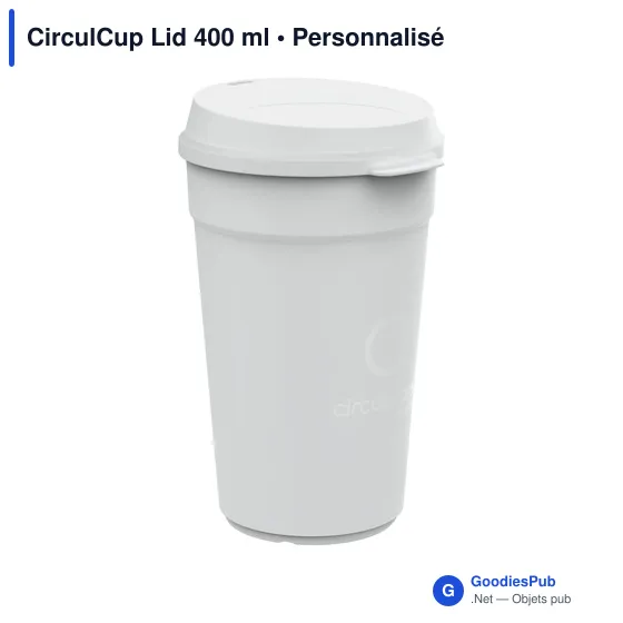 Gobelet réutilisable personnalisable CirculCup Lid 400 ml avec logo - Image 11