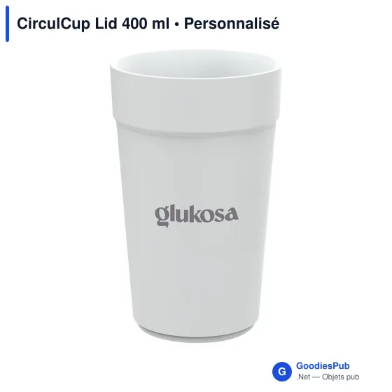 Gobelet réutilisable personnalisable CirculCup Lid 400 ml avec logo - Image 12