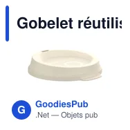Gobelet réutilisable personnalisable CirculCup Lid 400 ml avec logo - Miniature 4