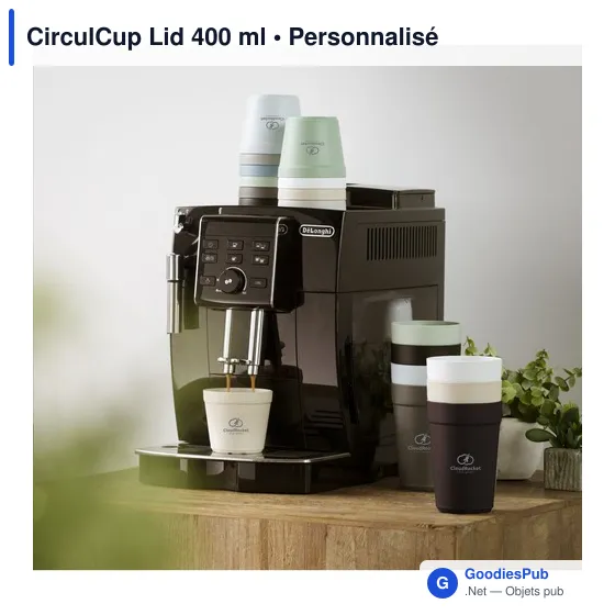 Gobelet réutilisable personnalisable CirculCup Lid 400 ml avec logo - Image 5