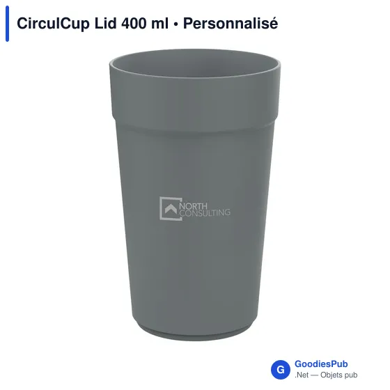 Gobelet réutilisable personnalisable CirculCup Lid 400 ml avec logo - Image 7