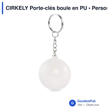 CIRKELY Porte-clés boule en PU
