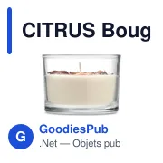 CITRUS Bougie en cire végétale 300 gr - Miniature 2