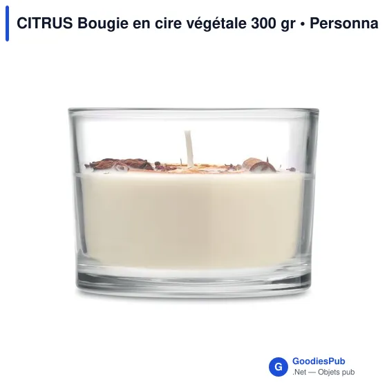 CITRUS Bougie en cire végétale 300 gr - Image 2
