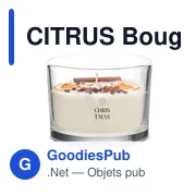 CITRUS Bougie en cire végétale 300 gr - Miniature 3