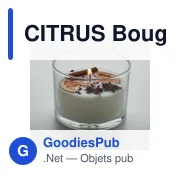 CITRUS Bougie en cire végétale 300 gr - Miniature 4