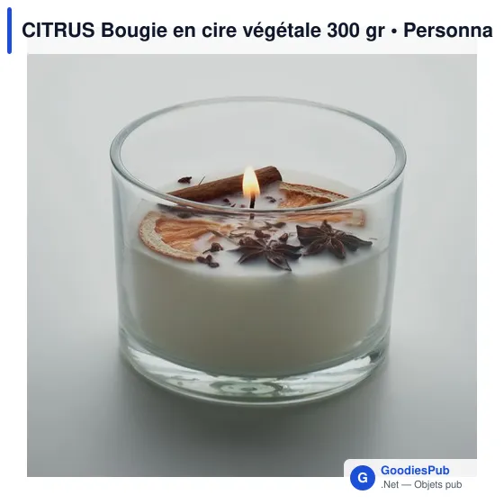 CITRUS Bougie en cire végétale 300 gr - Image 4