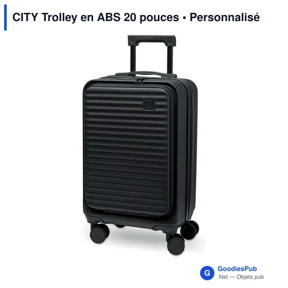 Trolley personnalisable 20 pouces avec logo - CITY - Image 4