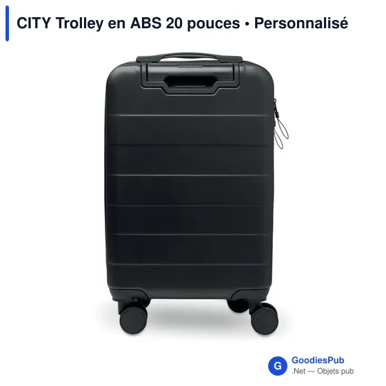 Trolley personnalisable 20 pouces avec logo - CITY - Image 5