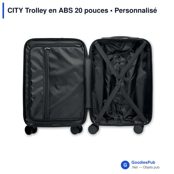 Trolley personnalisable 20 pouces avec logo - CITY - Image 6