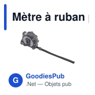 Mètre à ruban personnalisable Clark RCS pour logo d'entreprise - Miniature 1