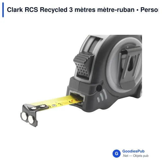 Mètre à ruban personnalisable Clark RCS pour logo d'entreprise - Image 2