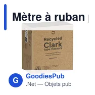 Mètre à ruban personnalisable Clark RCS pour logo d'entreprise - Miniature 3