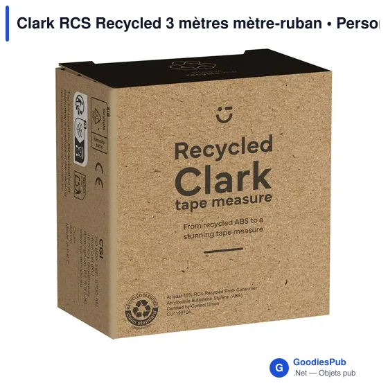 Mètre à ruban personnalisable Clark RCS pour logo d'entreprise - Image 3