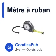 Mètre à ruban personnalisable Clark RCS pour logo d'entreprise - Miniature 5