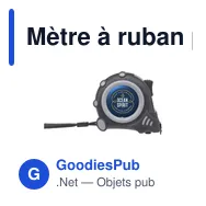 Mètre à ruban personnalisable Clark RCS pour logo d'entreprise - Miniature 6
