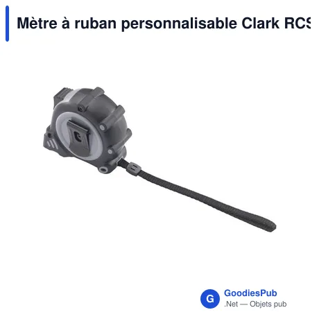 Mètre à ruban personnalisable Clark RCS Recycled 5 mètres avec logo