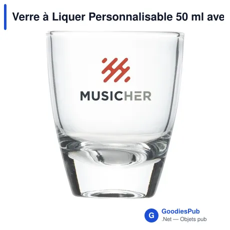 Verre à Liquer Personnalisable 50 ml avec Logo - Classic