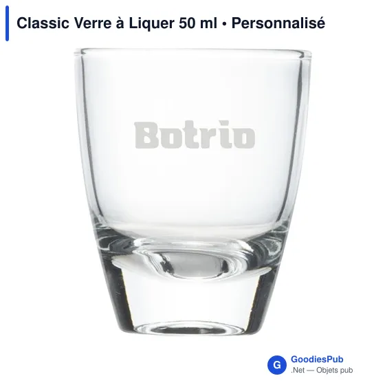 Verre à Liquer Personnalisable 50 ml avec Logo - Classic - Image 2