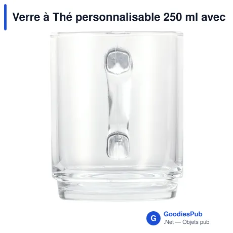 Verre à Thé personnalisable 250 ml avec logo - Classic