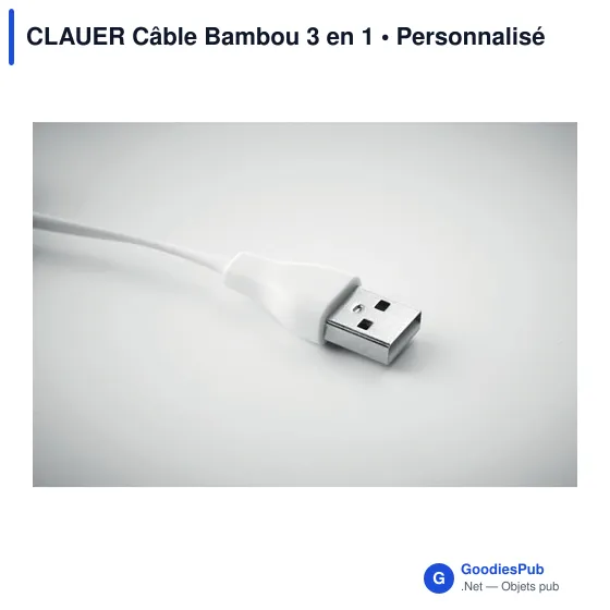CLAUER Câble Bambou 3 en 1 - Image 2