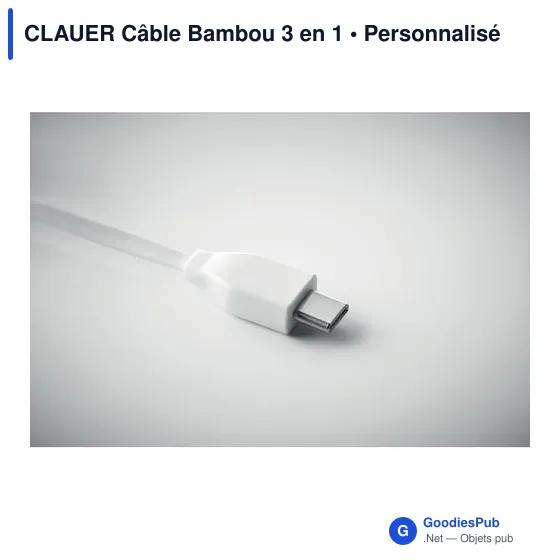 CLAUER Câble Bambou 3 en 1 - Image 3