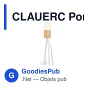 CLAUERC Porte-clés support en bambou - Miniature 3