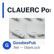 CLAUERC Porte-clés support en bambou - Miniature 7