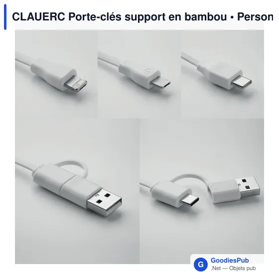 CLAUERC Porte-clés support en bambou - Image 7