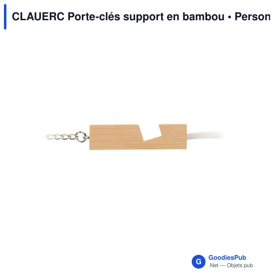 CLAUERC Porte-clés support en bambou - Image 8