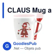 CLAUS Mug avec petite cuillère 250ml - Miniature 1