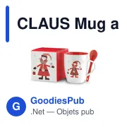 CLAUS Mug avec petite cuillère 250ml - Miniature 2