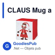 CLAUS Mug avec petite cuillère 250ml - Miniature 3