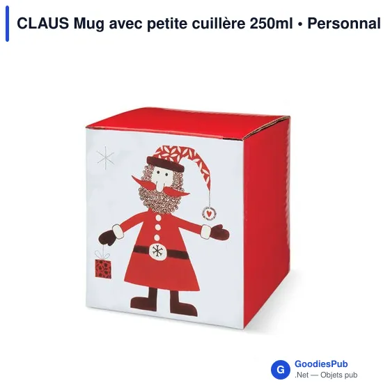 CLAUS Mug avec petite cuillère 250ml - Image 3